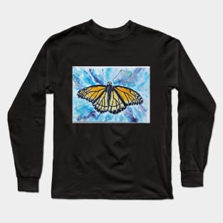 Monarch Butterfly painting Long Sleeve T-Shirt